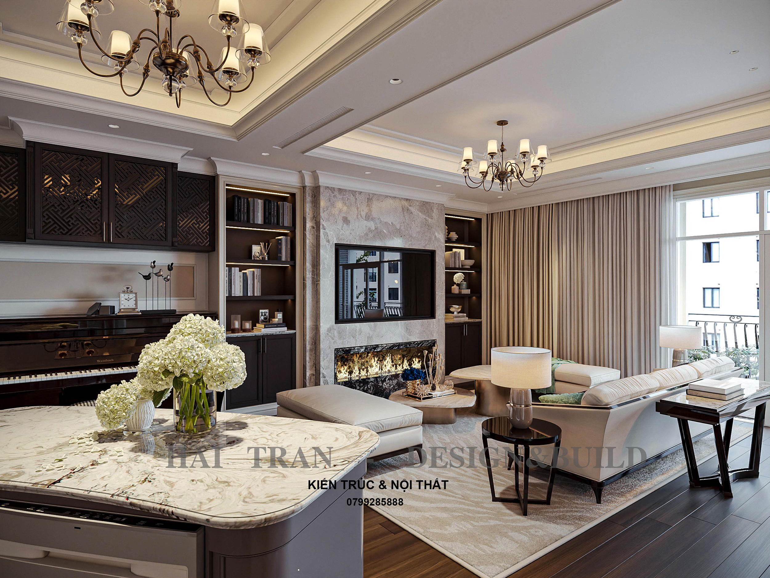 Căn hộ 3 phòng ngủ royal city