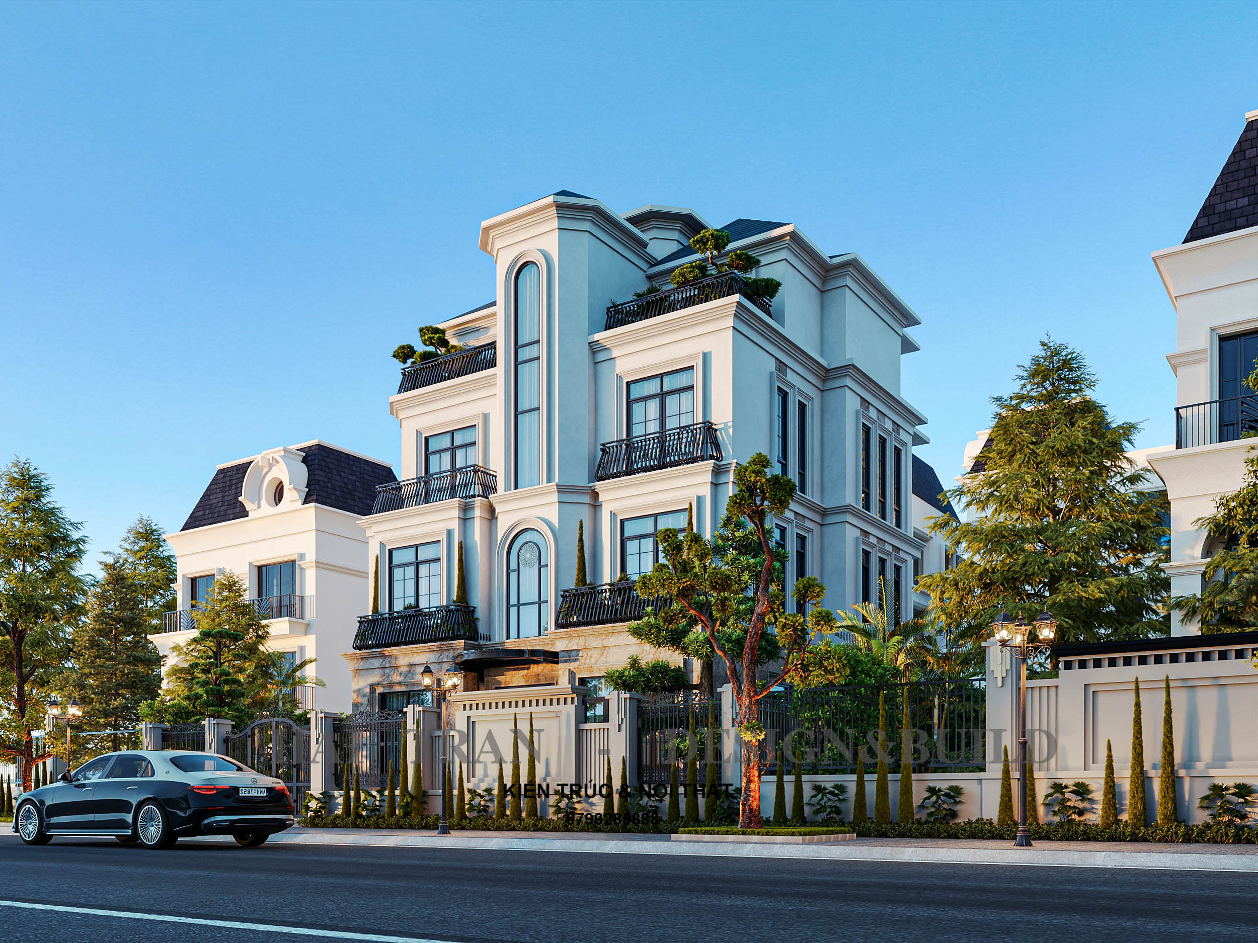 BIỆT THỰ 3 TẦNG TÂN CỔ ĐIỂN