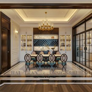 Nội thất khách bếp indochine