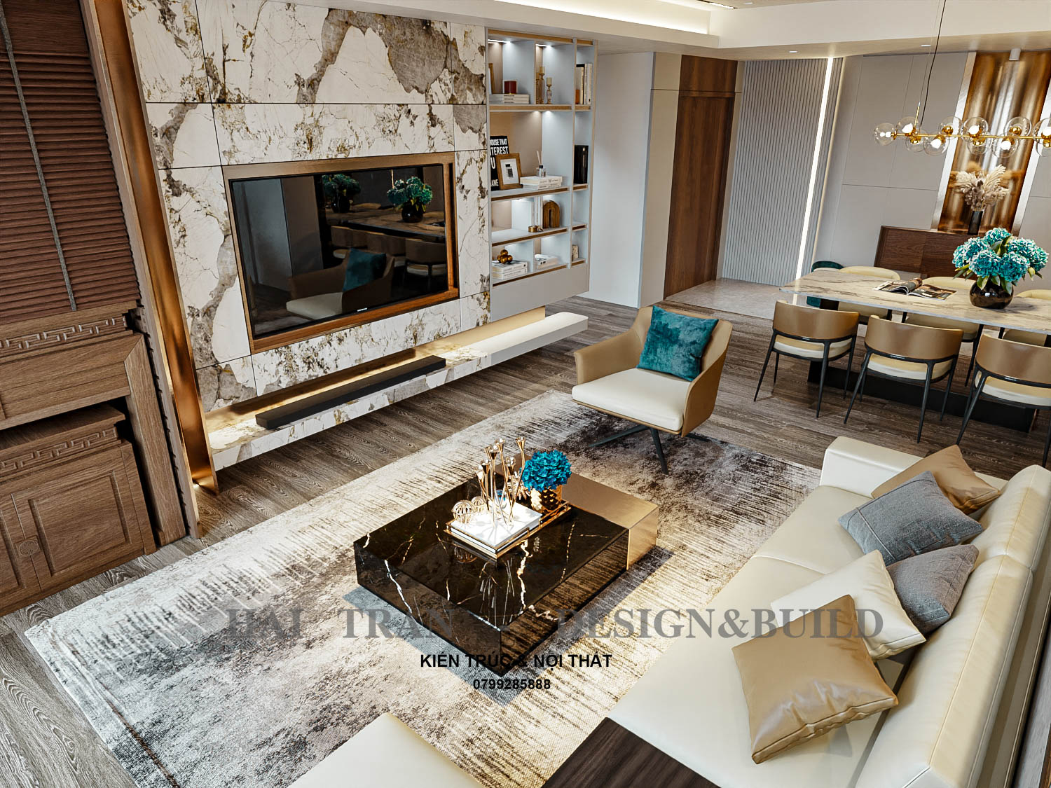 Căn hộ 3 phòng ngủ golden westlake