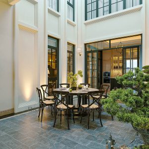 Tiểu cảnh biệt thự phong cách indochine