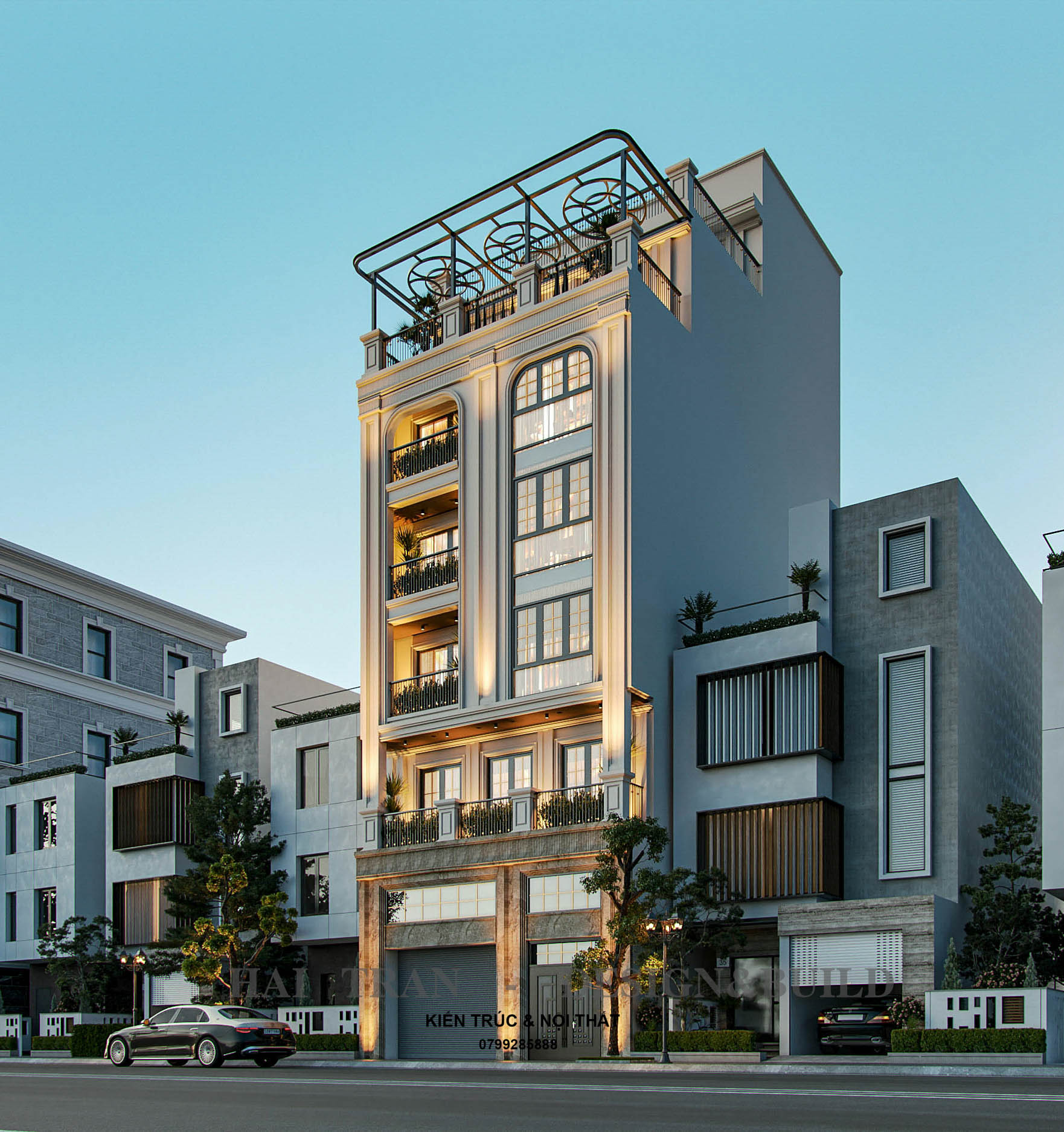 NHÀ PHỐ 6 TẦNG TÂN CỔ ĐIỂN