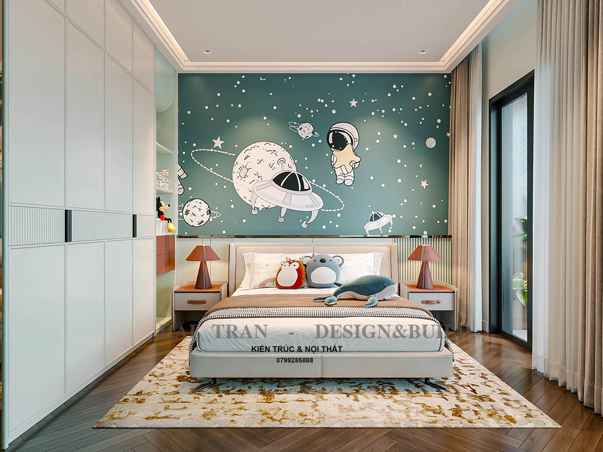 THIẾT KẾ PHÒNG NGỦ BÉ TRAI
